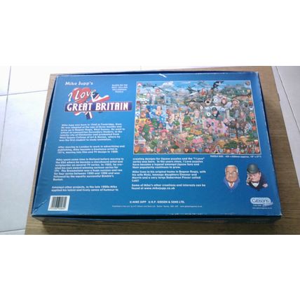 MIKE JUPP'S I LOVE GREAT BRITAIN Jigsaw Puzzle (1000 Piece) Gibsons