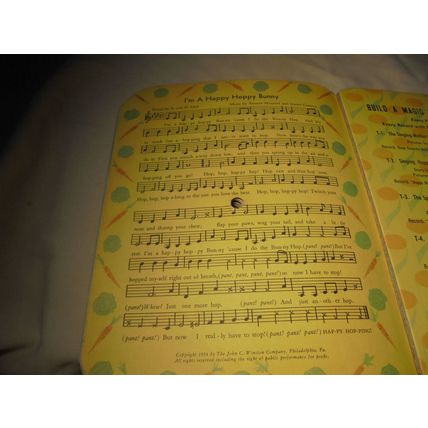 1955 Magic Talking Book: The Tale of Peter Rabbit! The Record IS the Book! $20.0