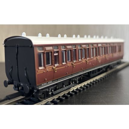 4P-020-001 Dapol GWR Toplight M/line City Lined Crimson 3rd Brake 3747 Set 1