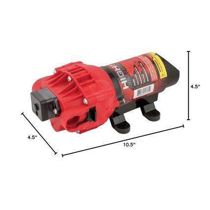 FIMCO 5151087 2.4 GPM 12 Volt High Performance (Hi Flo) Diaphragm Sprayer Pump 6