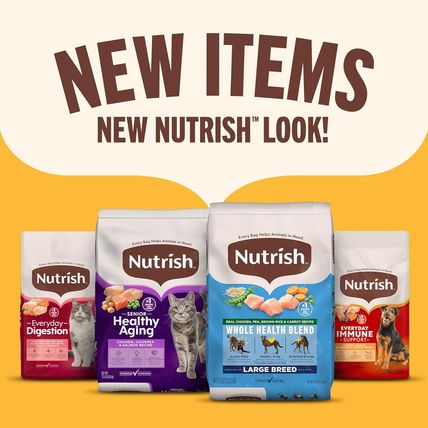 Nutrish Dry Dog Food, Real Beef, Pea & Brown Rice Recipe Whole Health Blend for