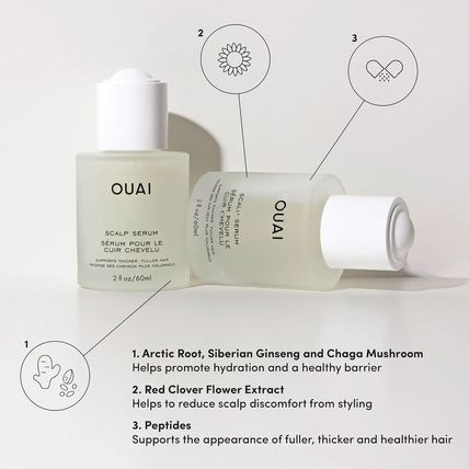 OUAI Scalp Serum - Balancing Hair Serum with Red Clover Extract, Siberian Ginsen