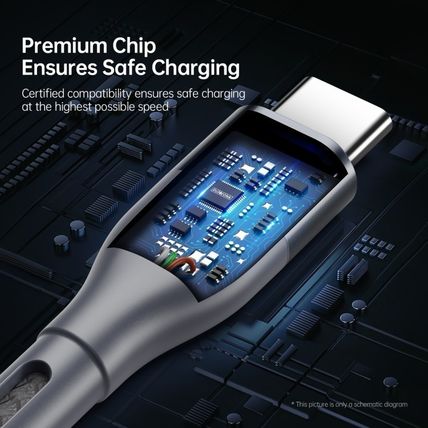DUZZONA A2 PD 65W USB-C to USB-C Grey Fast Charging Charger Data Cable 2m