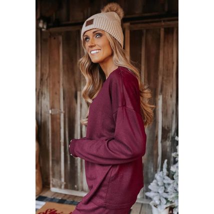 Long Sleeve Pullover and Jogger Pants Lounge Set