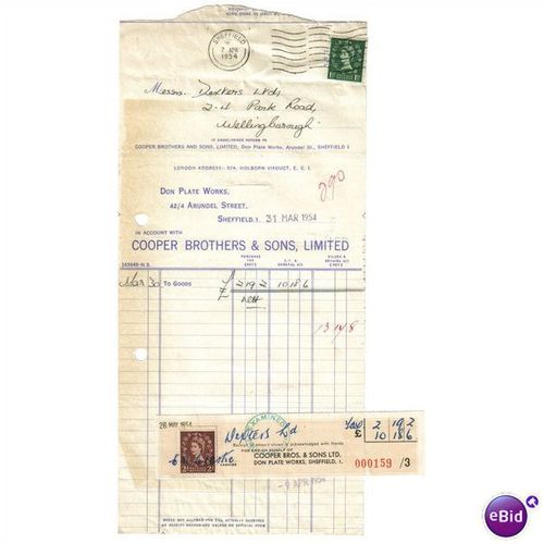 1954 COOPER BROTHERS & SONS LTD SHEFFIELD 000159