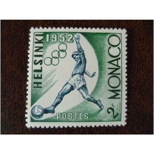 Monaco 1953 Olympic Games Helsinki Football mint stamp SG464 sport olympics