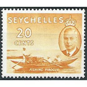 Seychelles 1952 SG163 20c Orange-Yellow Mounted Mint .. ..