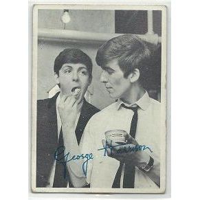 BEATLES 1st series ' Paul & George ' card # 48 ( 1964 )