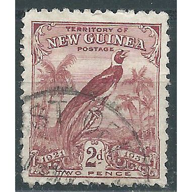 New Guinea 1931 SG152 2d Claret Fine Used....