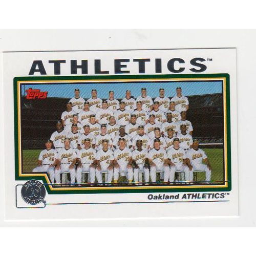 2004 Topps Oakland Athletics A’s team set with traded- 35 cards