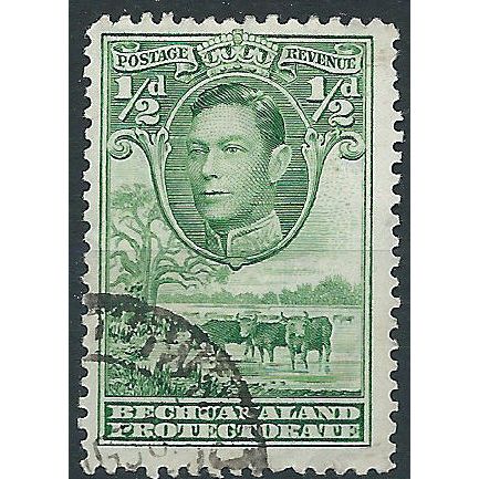 Bechuanaland 1943 SG118b 1/2d Yellowish-Green Fine Used . ..