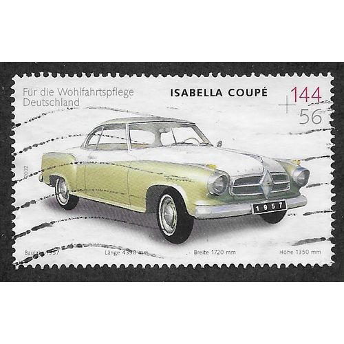 GER 2002 144c +56 'CARS - BORGWARD ISABELLA COUPE' FINE USED (EBID 54-135)