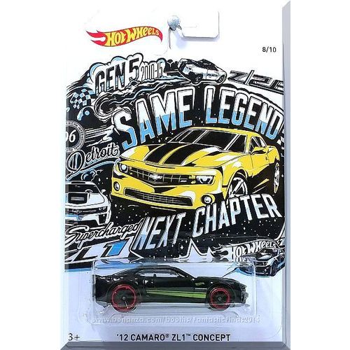 Hot Wheels - '12 Camaro ZL1 Concept: '18 HW 50th Camaro Collection #8/10 *Black*