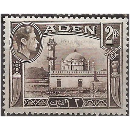 Aden 1936 SG20 2a Sepia Mounted Mint . .. .