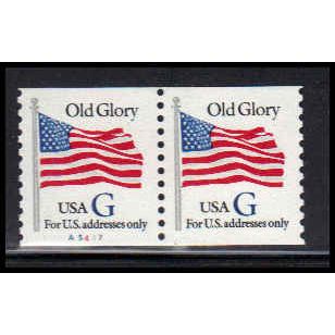 2890 32c G Old Glory Very Fine MNH CNP Left A5437 PA1585