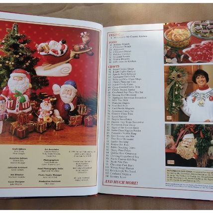 Country Woman Christmas Book 1999 HC Recipes Crafting Stories qbk009