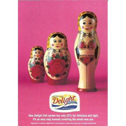 Advertising DELIGHT DIET SPREAD Postcard