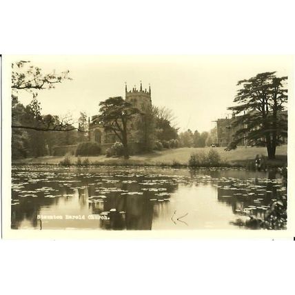 Leicestershire STAUNTON HAROLD Church Postcard (Bourne)