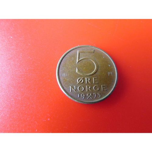 1973 NORWAY FIVE ORE FREE POST. AAS
