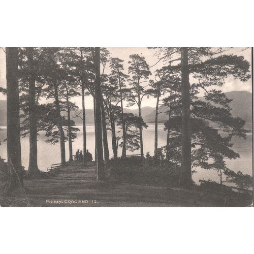 Antique GB PC 1909 - Friars Crag End, Derwentwater, Cumbria