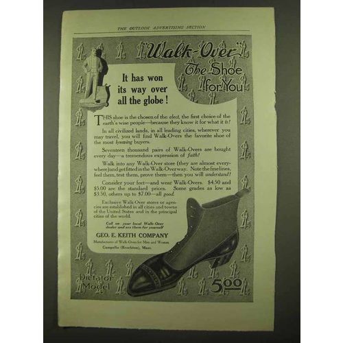 1912 Geo. E. Keith Walk-Over Dictator Model Shoe Ad