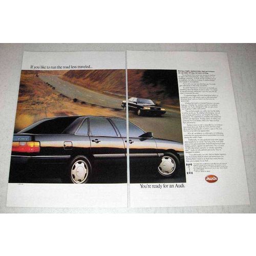 1986 Audi Quattro Car Ad - Road Less Traveled