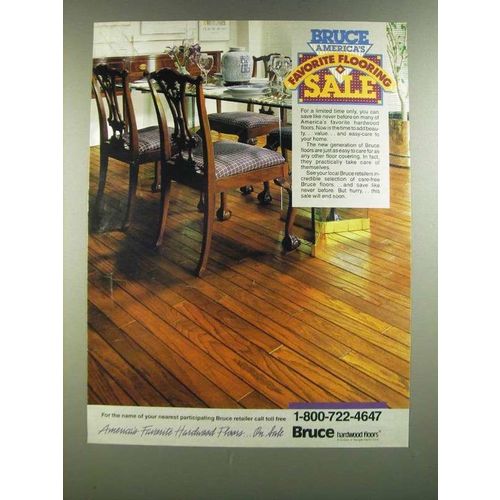 1986 Bruce Hardwood Floors Ad - America's Favorite Flooring Sale