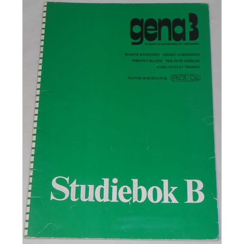 gena 3 Studiebok B av Rydstedt, Andersson, Bladh, Köhler & Thorén; från 80-talet