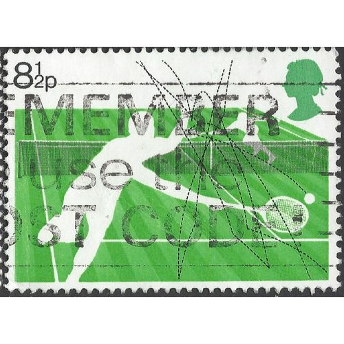 GB, SPORTS, Tennis, green 1977, 8½p, #3