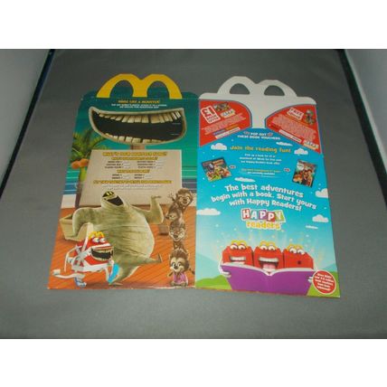 U.K McDonalds happy meal empty box Hotel Transylvania 3 2018 U.K