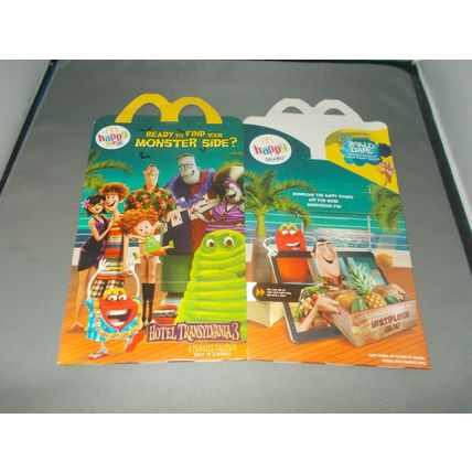 U.K McDonalds happy meal empty box Hotel Transylvania 3 2018 U.K