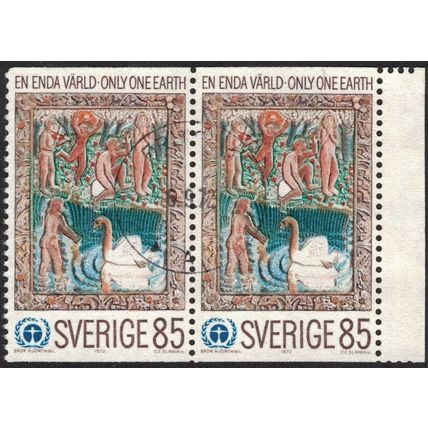 Sverige / Sweden - Facit #776 LYX / PRAKTstämplat 2-strip FRITSLA 6.9.72