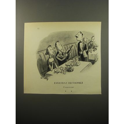 1950 Cartoon by William Steig - Everyday Histrionics Connoisseur