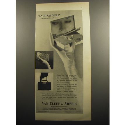 1952 Van Cleef & Arpels La Minaudiere Cosmetics Case Advertisement