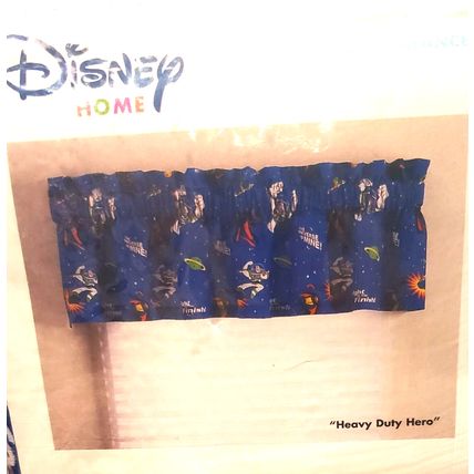 VINTAGE BUZZ LIGHTYEAR HEAVY DUTY HERO WINDOW CURTAIN VALANCE~NEW~MADE IN USA