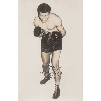 Eric Boy Boon Fen Tiger Antique Boxing Facimile Signed Old Postcard