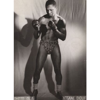 Assane Diouf Senegalese Boxer Antique 1930s Management Photo