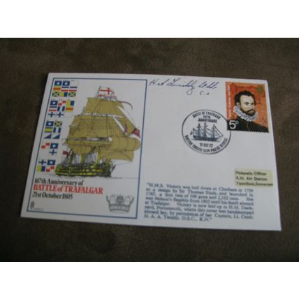 1972 GB Royal Navy Cover - Battle of Trafalgar Anniversary - Signed