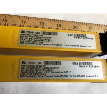 STI 70201-1004,70202-1004,70206-1006,70205-1  006 LIGHT CURTAINs MCJ47-12-500-R3