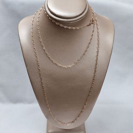 Vicenza Diamond Cut Oval Trace Chain 36" Long Rose Gold Overlay 925 Silver 3.37g