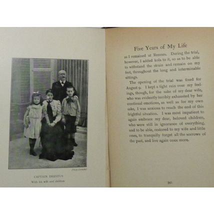 Antiquarian 1901 Book Alfred Dreyfus, Five Years of My Life, Illustrated, London