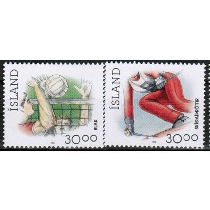 1992 Iceland - Sc# 708-709 Mint NH - Sports set of 2
