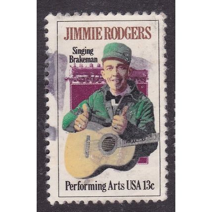 United States 1978 Jimmie Rodgers Singing Brakeman 13c Fine Used SG 1725 VGC