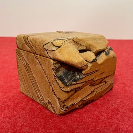 Unique Puzzle Box Handmade Vintage SIGNED Wooden Gift Box Trinket Box