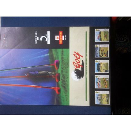 ROYAL MAIL A4 POST OFFICE BUREAU POSTER 1994 GOLF MUIRFIELD TROON TURNBERRY