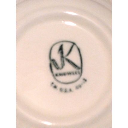 Edwin M Knowles Vtg 1940's Blossom Time 6 Pcs Small Fruit Sauce Bowls 5" Floral
