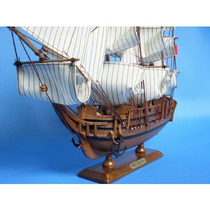 Wooden HMS Bounty Tall Model Ship 15"