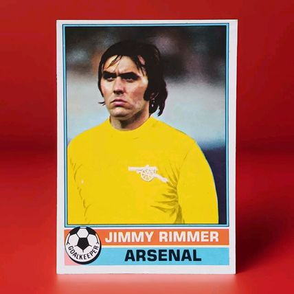 TOPPS FOOTBALL RED BACK 1977 #290 Arsenal Jimmy Rimmer