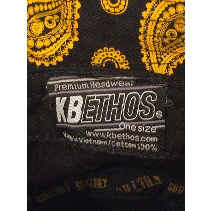KBEthos Black & Gold Cotton Bucket Fisherman Hat One Size Adult