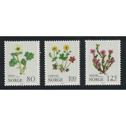 Norway Flowers 3v 1979 MNH SG#851-853 MI#806-808 Sc#754-756